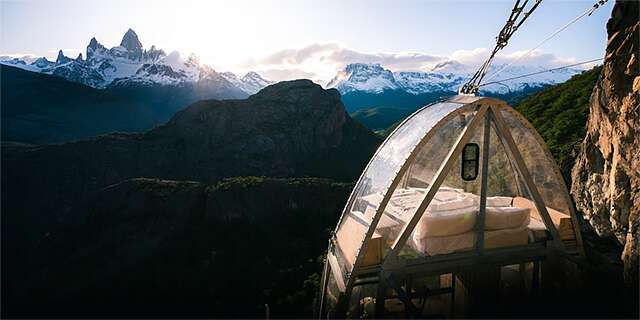 The adventure of a lifetime! Spend the night in a capsule suspended 270 meters high, enjoying snacks, dinner, and breakfast.
